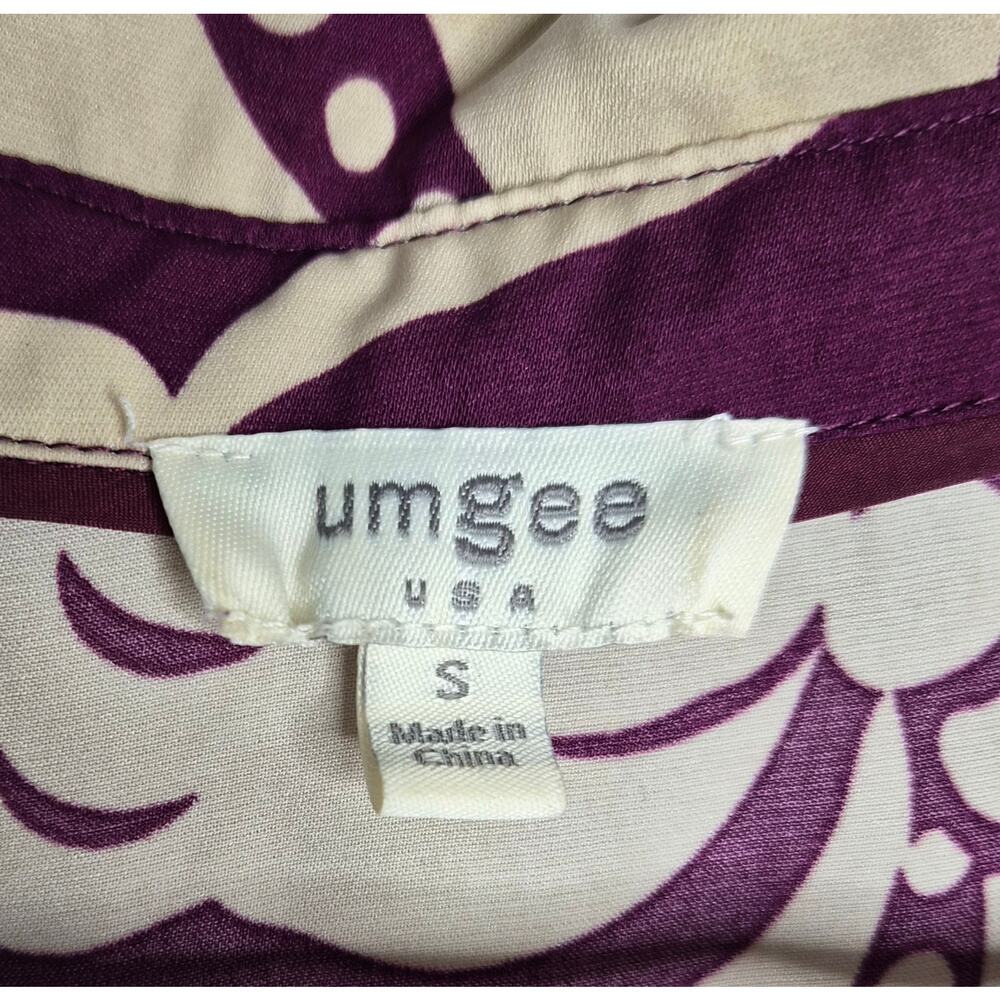 Umgee Purple Floral Tiered Midi Dress Boho Cottagecore Peasant Small K7347 - Picture 7 of 7